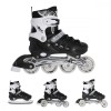 Role Reglabile 4in1 Nils Extreme NH10905 Negru, Marime M (35-38), Rulmenti ABEC 7, Sina Aluminiu