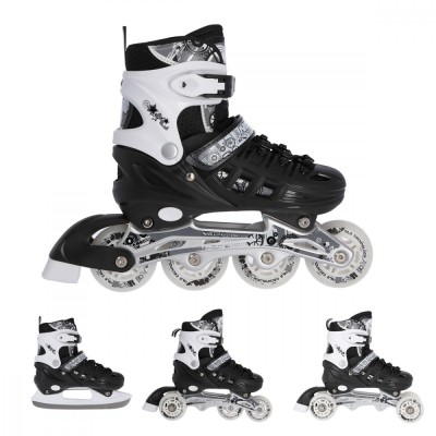 Role Reglabile 4in1 Nils Extreme NH10905-Negru FitLine Training foto