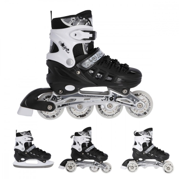 Role Reglabile 4in1 Nils Extreme NH10905-Negru FitLine Training