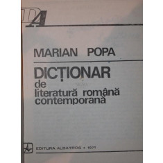 DICTIONAR DE LITERATURA ROMANA CONTEMPORANA