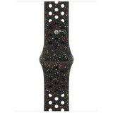 Curea Apple pentru Apple Watch 42mm Midnight Black Nike Sport Band M/L