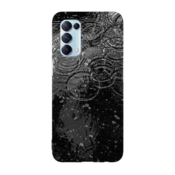 Husa compatibila cu Oppo A76 model Rain drops, Silicon, TPU, Viceversa
