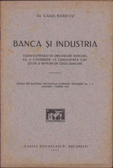HST C342 Banca și industria 1932 Caius Bardoși