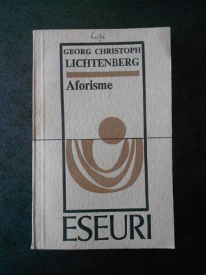GEORG CHRISTOPH - AFORISME foto