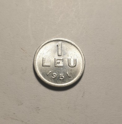 1 leu 1951 UNC foto