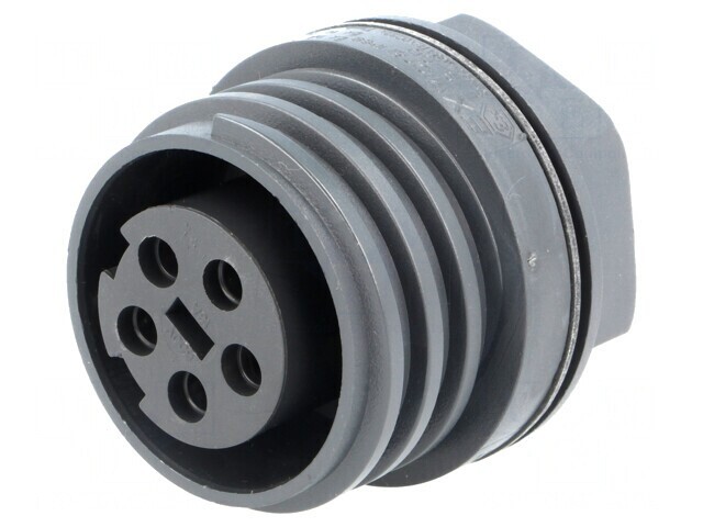 Conector Circular Soclu Mamă 5 PIN Alamă
