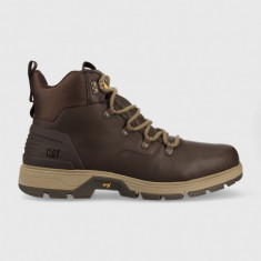 Caterpillar bocanci Leverage Hiker Wp barbati, culoarea maro