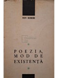 Ion Biberi - Poezia, mod de existenta (Editia: 1968)