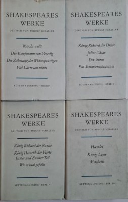 Shakespeares Werke (volumele 1, 3, 4, 5) foto