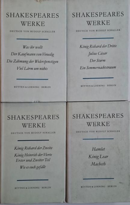 Shakespeares Werke (volumele 1, 3, 4, 5)