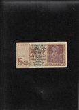 Bancnota Germania 5 Marci 1942, Seria 2676981, Uzata - Colectie Numismatica