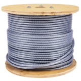 Tambur cablu otel zincat plastifiat Micul Fermier, 100 m, 4&ndash;5,5 mm