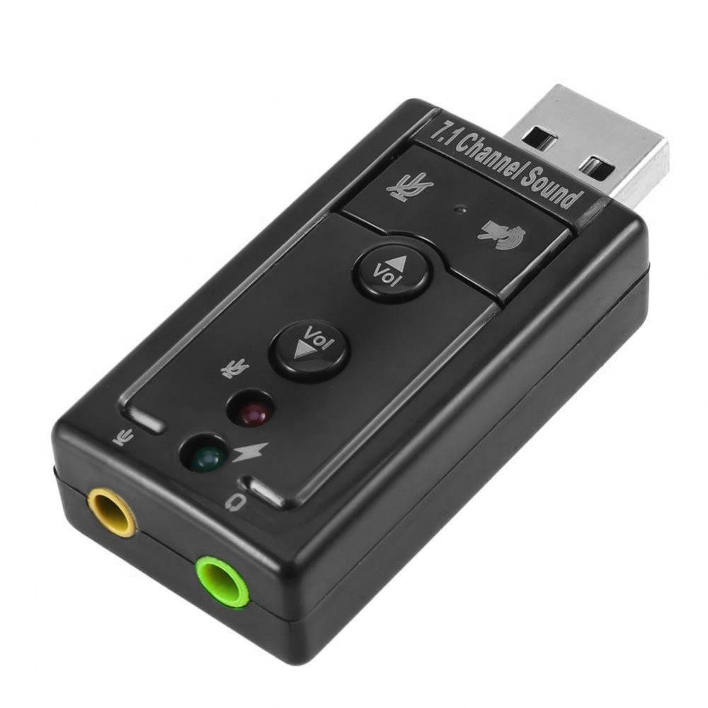 Placa audio externa (de sunet) USB 2.0 2*Led 1 iesire 1 microfon mute Volum  | Okazii.ro