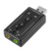 Placa audio externa (de sunet) USB 2.0 2*Led 1 iesire 1 microfon mute Volum