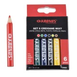 Creion dulgherie, Kronus 71299MIX, set 6 bucati, culori mixte