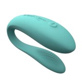 Stimulator WEVIBE - SYNC LITE, control prin aplicatie, pentru stimularea punctului G, clitorisul si penisul in timpul penetrarii, 9 cm, culoarea albas