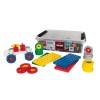 Set constructie educativ Plus-Plus, 200 piese mari, mix, cu roti si placi de baza