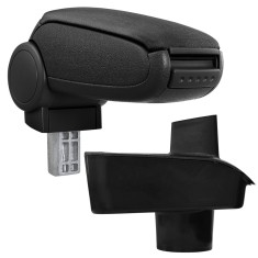 [pro.tec] Marca specifica pentru cotiera auto Ford Fiesta ?09 (MK7) - cotiera auto - cu compartiment pentru depozitare - tesatura - negru HausGarden L foto