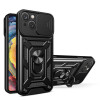 Husa Antisoc iPhone 15 cu Protectie Camera Negru TCSS, Techsuit