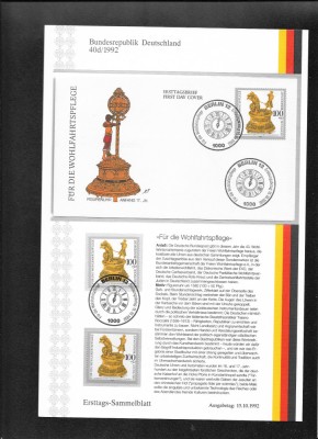Germania FDC 40d.1992 foto
