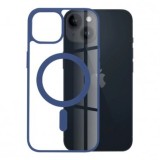 HUSA PROTECTIE TPU MATT, APPLE IPHONE 14, COMPATIBIL MAGSAFE, BLUE BLISTER