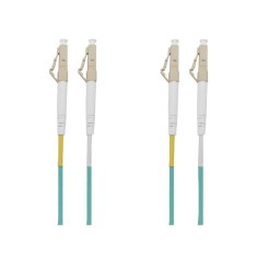 Cablu Fibra Optica NOU 2M MiniZip 1.6 X 3.2mm OM3 50/125um Duplex LC/PC-LC/PC