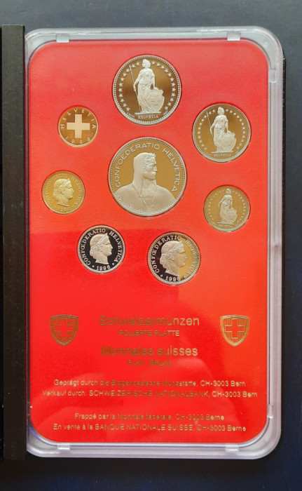 Set comemorativ, monede Elvetia 1996 - Proof - A 3325