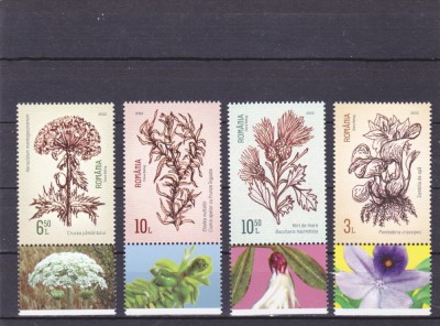 ROMANIA 2022, Specii invazive, serie neuzata CU VINIETA 2, MNH, 2374 foto