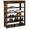 VidaXL Pantofar, stejar fumuriu, 80x30x98 cm, lemn prelucrat 859936