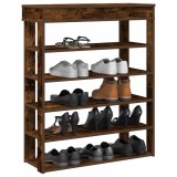 vidaXL Pantofar, stejar fumuriu, 80x30x98 cm, lemn prelucrat