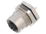 Conector M12 soclu PIN 8 mamă X-ProfiNET IP67 drept, TE Connectivity