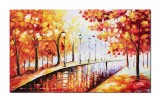 Cumpara ieftin Tablou pictat manual, Impreuna spre viitor, 100x60cm ulei pe panza in cutit, Spectaculos
