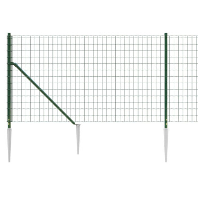 Gard plasa de sarma cu tarusi de fixare, verde, 1x10 m GartenMobel Dekor foto