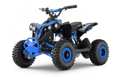 ATV electric NITRO Eco Avenger XXL 1200W 48V cu 3 viteza 6 inch Snowy tyres, albastru foto