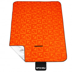 Patura picnic impermeabila 150x180 cm Spokey Picnic Apricot, captusita cu aluminiu OutsideGear Venture foto