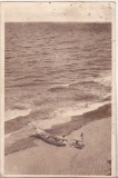 bnk cp Vasile Roaita - Pe plaja - uzata 1952 - Libraria noastra
