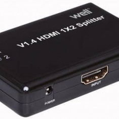 Splitter HDMI 2 iesiri 4K V1.4 1 in 2 out Well