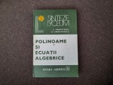 Polinoame si ecuatii algebrice Laurentiu Panaitopol RF11/0, Alta editura