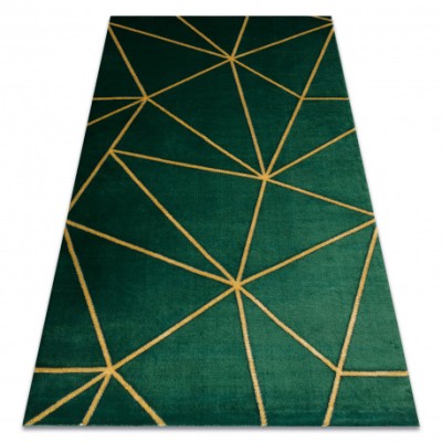 Exclusiv EMERALD covor 1013 glamour, stilat, geometric sticla verde / aur, 180x270 cm foto