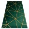 Exclusiv EMERALD covor 1013 glamour, stilat, geometric sticla verde / aur, 240x330 cm