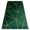 Exclusiv EMERALD covor 1013 glamour, stilat, geometric sticla verde / aur, 180x270 cm