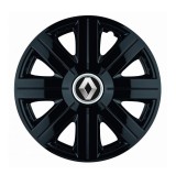 Cumpara ieftin Set 4 Capace Roti Autohelix MSA&reg;, potrivite jantelor de R16, pentru Renault, model Cosmos Negru