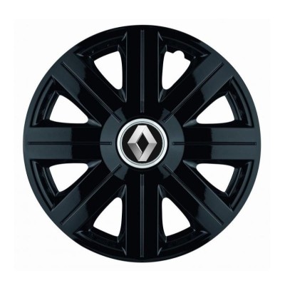 Set 4 Capace Roti, potrivite jantelor de R16, pentru Renault, model Cosmos Negru foto