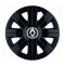 Set 4 Capace Roti, potrivite jantelor de R14, pentru Renault, model Cosmos Negru