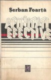 Afinitati Efective Serban Foarta 1990 Editura Cartea Romaneasca Literatura Romana Carti Rare Editie Veche