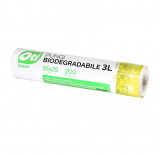 Pungi biodegradabile cf standard EN13432, 35x25 cm, 200 buc./rola, 3L