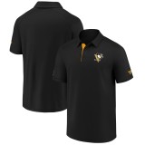 Pittsburgh Penguins tricou polo Authentic Rinkside Performance black - 3XL