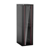 Rack de podea 42U 19 inch 600x800 mm, 1000 kg, negru, asamblat