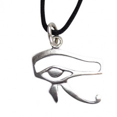 Pandantiv talisman din argint Ochiul lui Horus foto