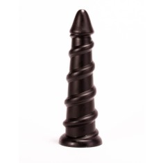 X-MEN - Dop anal cu ventuză, negru, 30 cm